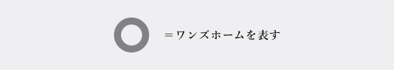 ワンズホームを表す