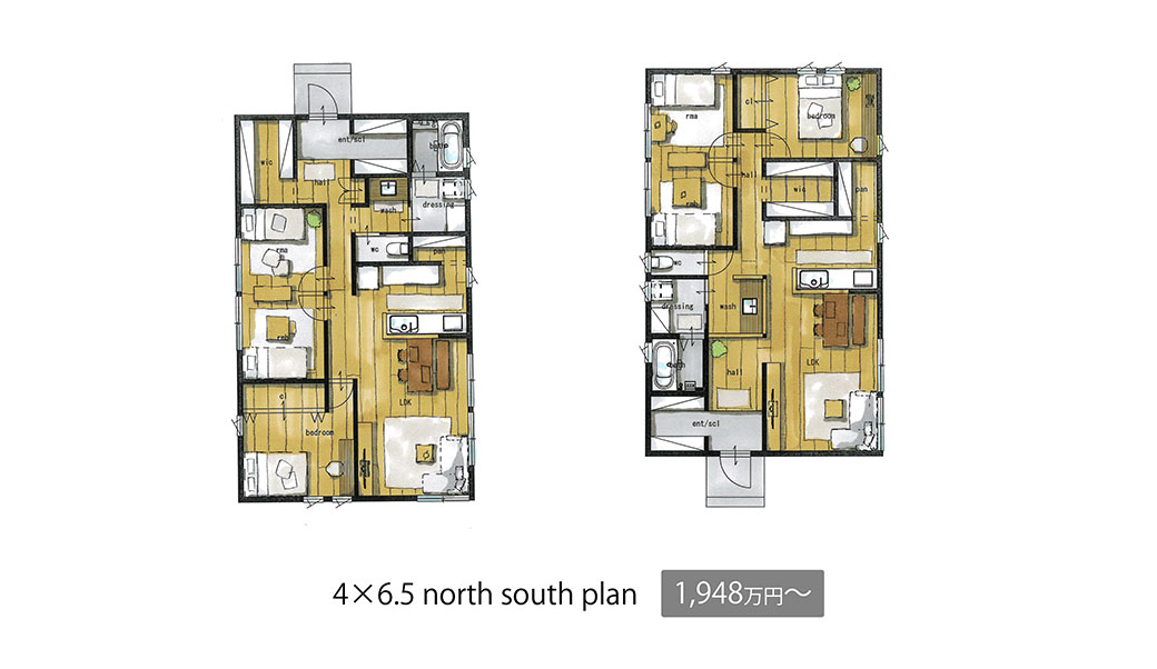 4×6.5 north south