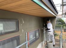 外壁ジョリパット　作業開始 アイキャッチ画像
